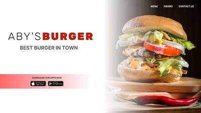 Abys Burger Template for Resto App Website